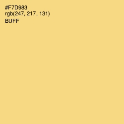 #F7D983 - Buff Color Image