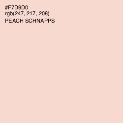 #F7D9D0 - Peach Schnapps Color Image