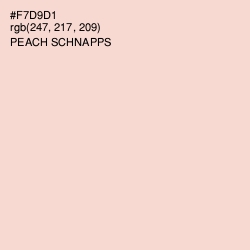 #F7D9D1 - Peach Schnapps Color Image