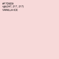 #F7D9D9 - Vanilla Ice Color Image