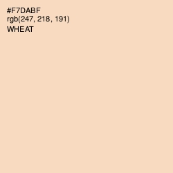 #F7DABF - Wheat Color Image