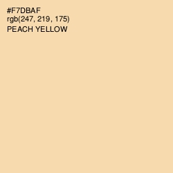 #F7DBAF - Peach Yellow Color Image