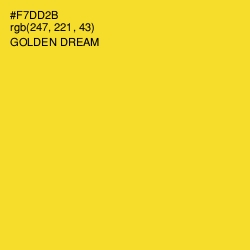 #F7DD2B - Golden Dream Color Image