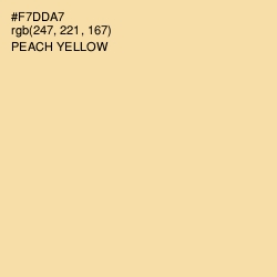 #F7DDA7 - Peach Yellow Color Image