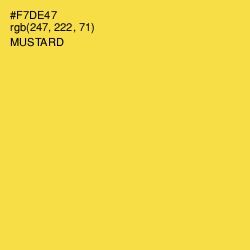 #F7DE47 - Mustard Color Image