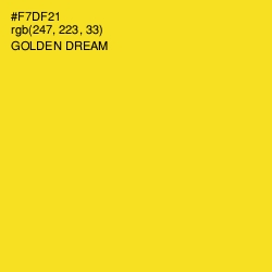 #F7DF21 - Golden Dream Color Image