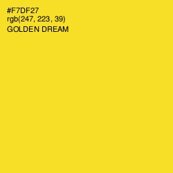 #F7DF27 - Golden Dream Color Image