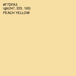 #F7DFA3 - Peach Yellow Color Image