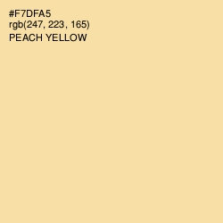 #F7DFA5 - Peach Yellow Color Image