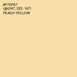 #F7DFA7 - Peach Yellow Color Image