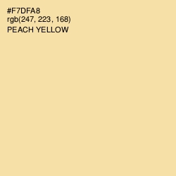 #F7DFA8 - Peach Yellow Color Image