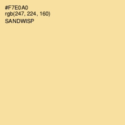 #F7E0A0 - Sandwisp Color Image