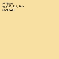 #F7E0A1 - Sandwisp Color Image