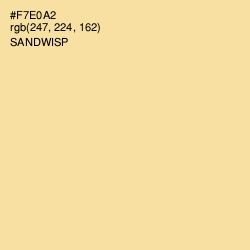 #F7E0A2 - Sandwisp Color Image