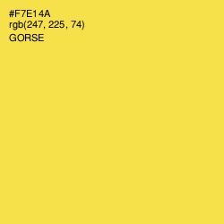 #F7E14A - Gorse Color Image