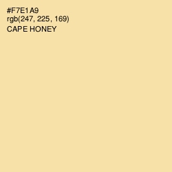 #F7E1A9 - Cape Honey Color Image