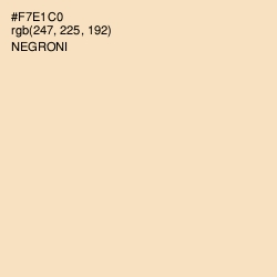 #F7E1C0 - Negroni Color Image