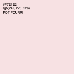 #F7E1E2 - Pot Pourri Color Image