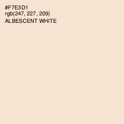 #F7E3D1 - Albescent White Color Image