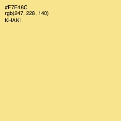 #F7E48C - Khaki Color Image