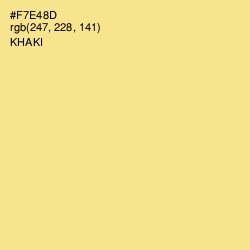 #F7E48D - Khaki Color Image