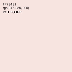 #F7E4E1 - Pot Pourri Color Image