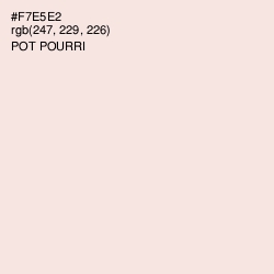 #F7E5E2 - Pot Pourri Color Image