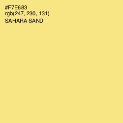 #F7E683 - Sahara Sand Color Image