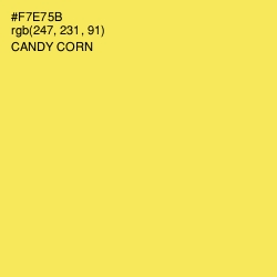 #F7E75B - Candy Corn Color Image