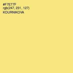 #F7E77F - Kournikova Color Image
