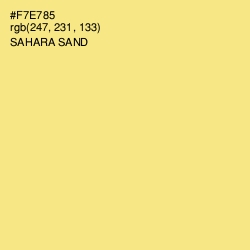 #F7E785 - Sahara Sand Color Image