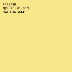 #F7E789 - Sahara Sand Color Image