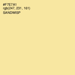 #F7E7A1 - Sandwisp Color Image