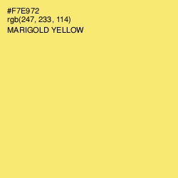 #F7E972 - Marigold Yellow Color Image