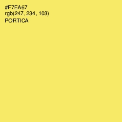 #F7EA67 - Portica Color Image