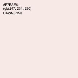#F7EAE6 - Dawn Pink Color Image