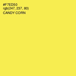 #F7ED50 - Candy Corn Color Image
