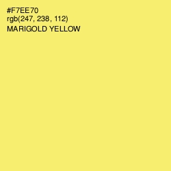 #F7EE70 - Marigold Yellow Color Image