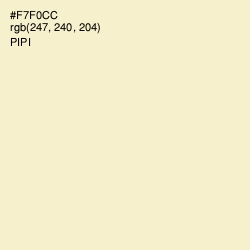 #F7F0CC - Pipi Color Image