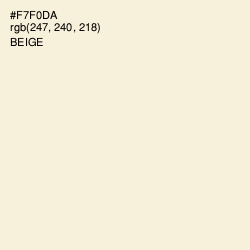 #F7F0DA - Beige Color Image