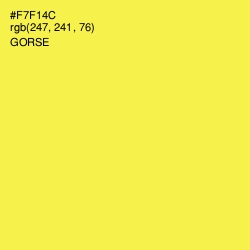 #F7F14C - Gorse Color Image