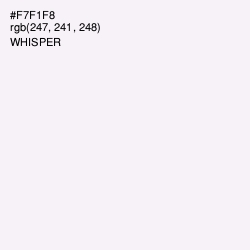 #F7F1F8 - Whisper Color Image