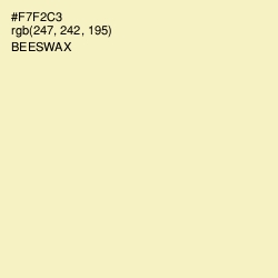 #F7F2C3 - Beeswax Color Image