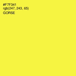 #F7F341 - Gorse Color Image