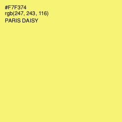 #F7F374 - Paris Daisy Color Image