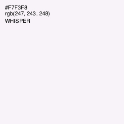 #F7F3F8 - Whisper Color Image