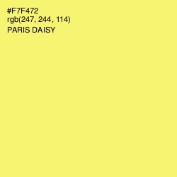 #F7F472 - Paris Daisy Color Image