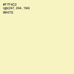 #F7F4C2 - Beeswax Color Image