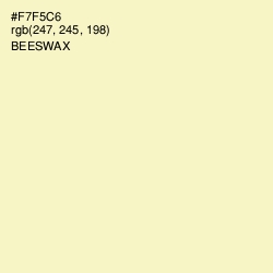 #F7F5C6 - Beeswax Color Image