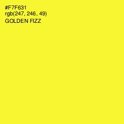 #F7F631 - Golden Fizz Color Image